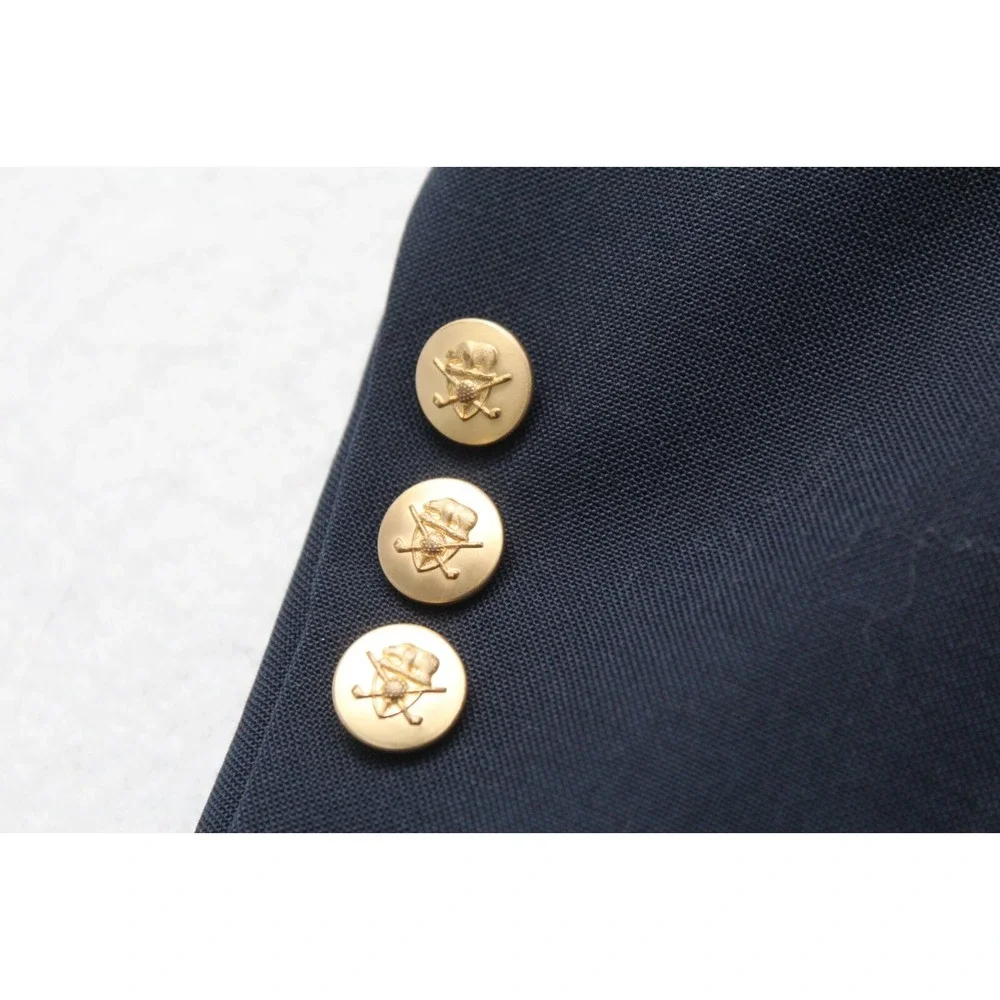 Jack Nicklaus Golden Bear Button Blazer Sport Coat Navy‎ Mens Size 44 R